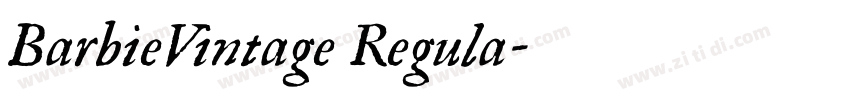 BarbieVintage Regula字体转换